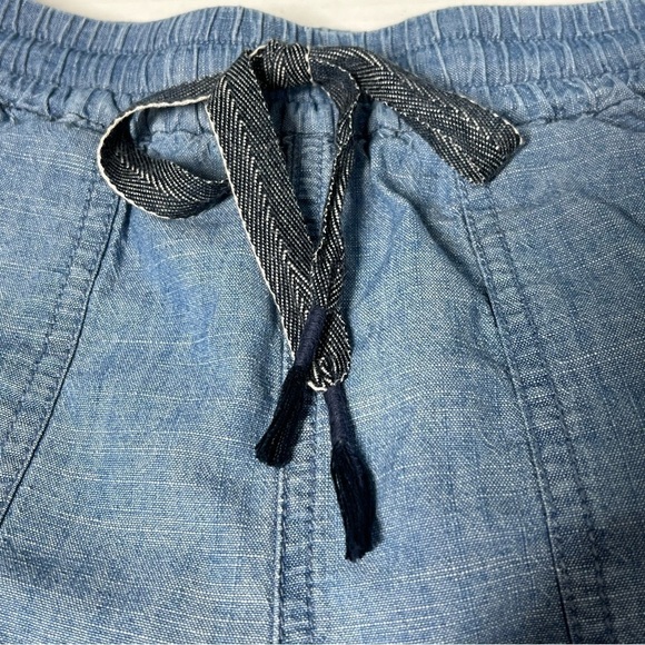 J. CREW Point Sur Seaside Chambray Drawstring Shorts Women's Size XS - Picture 9 of 16